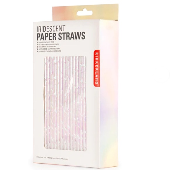 gold paper straws 144 units-NIB - Picture 8 of 13